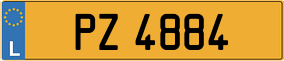 Trailer License Plate